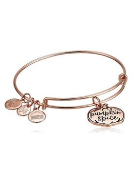 Alex and Ani 'Pumpkin Spice' Pumpkin Shaped Charm Bangle Bracelet - Rose Gold